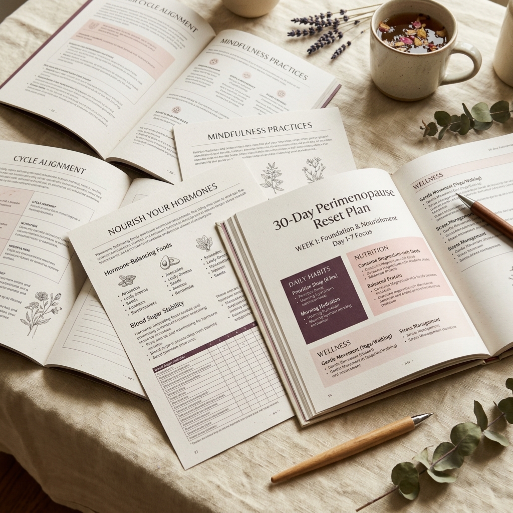 30-Day Perimenopause Reset Plan & Chapter Pages